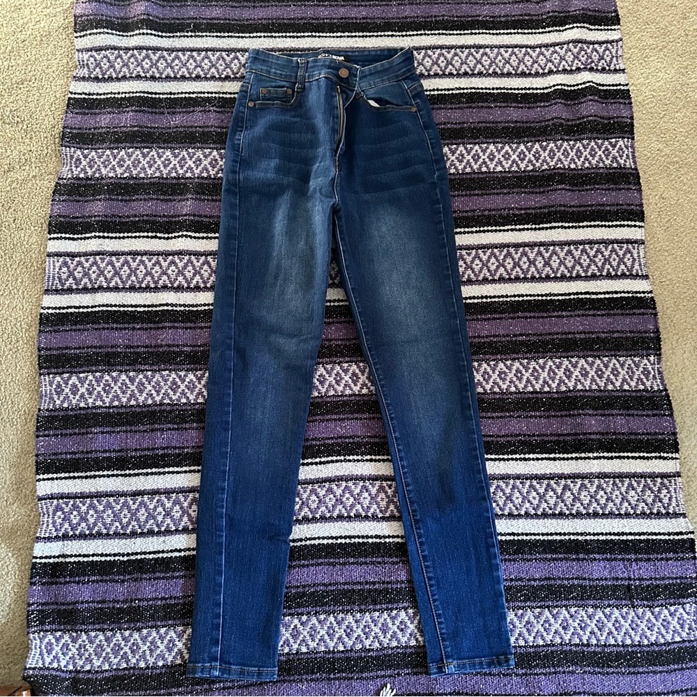 Dark blue jeans